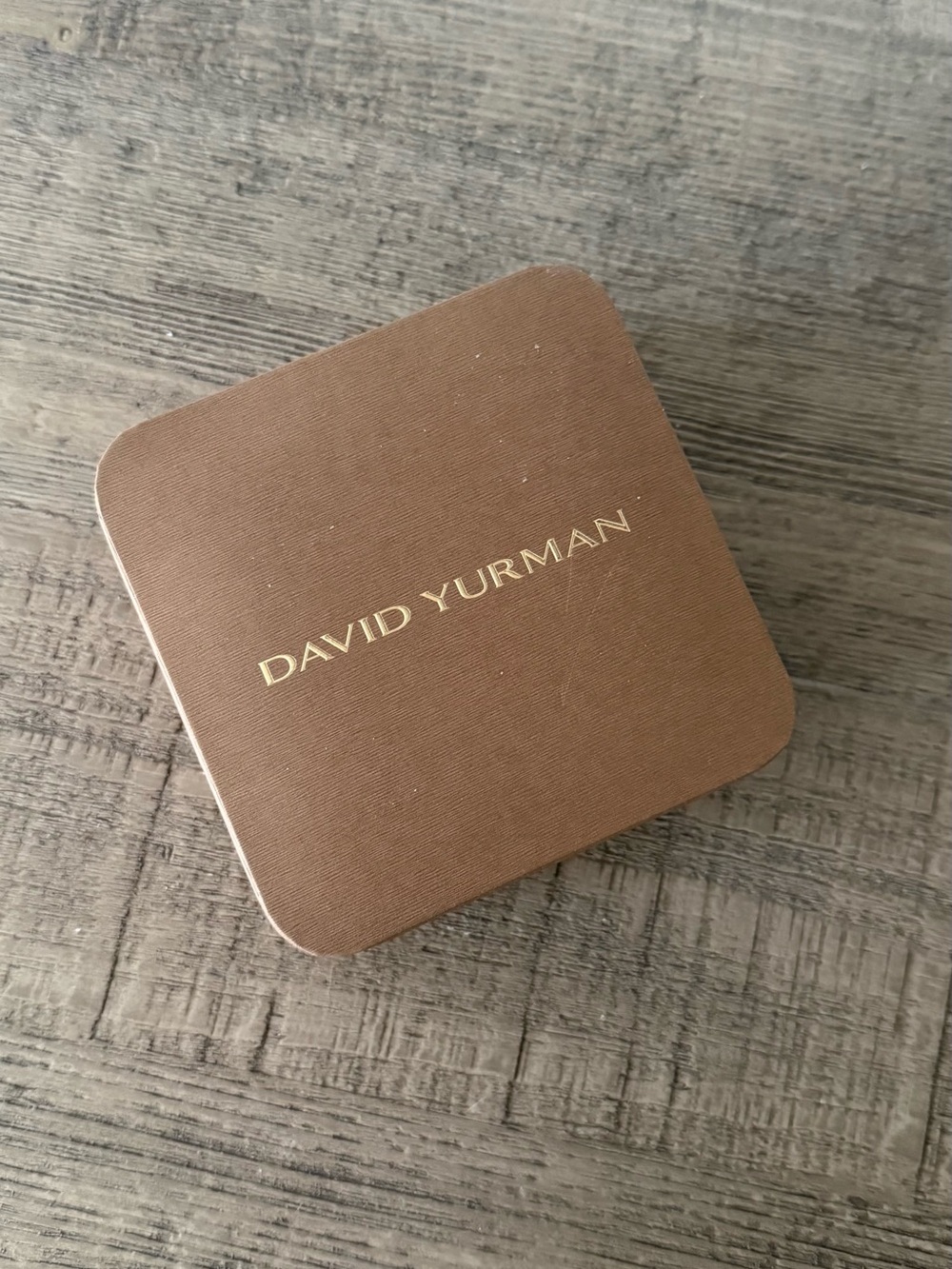 David Yurman Brown Jewelry Box with Pouch